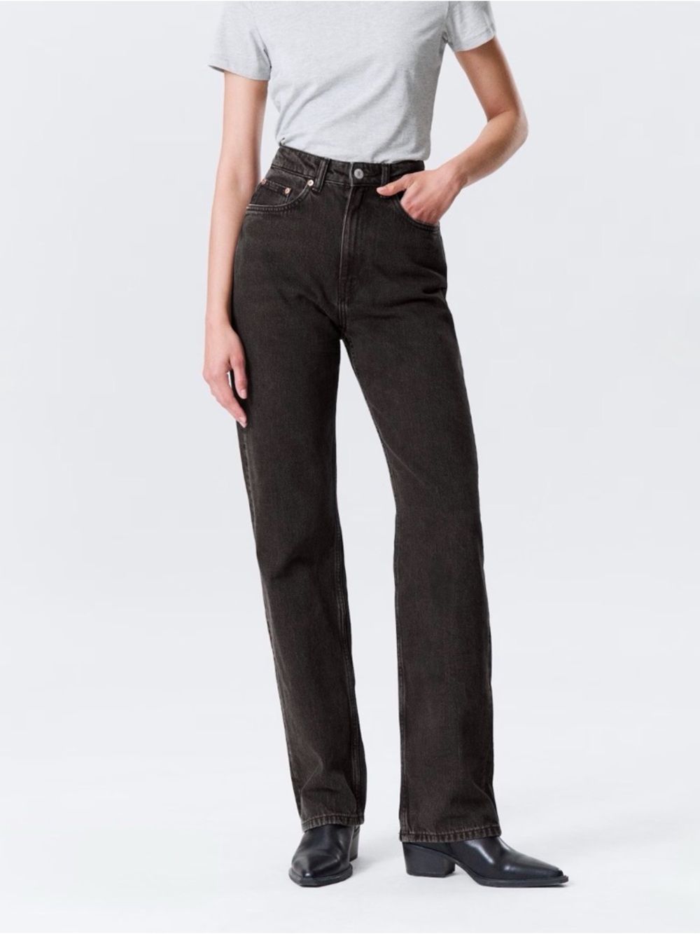 Weekday Rowe Extra High Straight Jeans